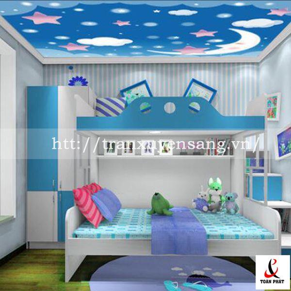 Kiểu trần phòng ngủ độc đáo ứng dụng công nghệ xuyên sáng cho trẻ em