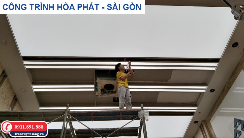 Công trình trần xuyên sáng tại tập đoàn Hòa Phát Sài Gòn