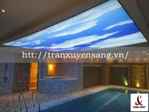 Mẫu trần xuyên sáng bể bơi in bầu trời số 2 Mẫu trần xuyên sáng bể bơi in bầu trời số 2