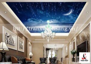 Mẫu trần phòng khách xuyên sáng in bầu trời số 14 tran-phong-khach-xuyen-sang-in-bau-troi-so14