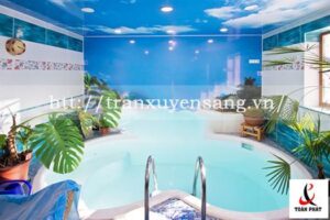 Mẫu trần xuyên sáng bể bơi in bầu trời số 5 Mẫu trần xuyên sáng bể bơi in bầu trời số 5