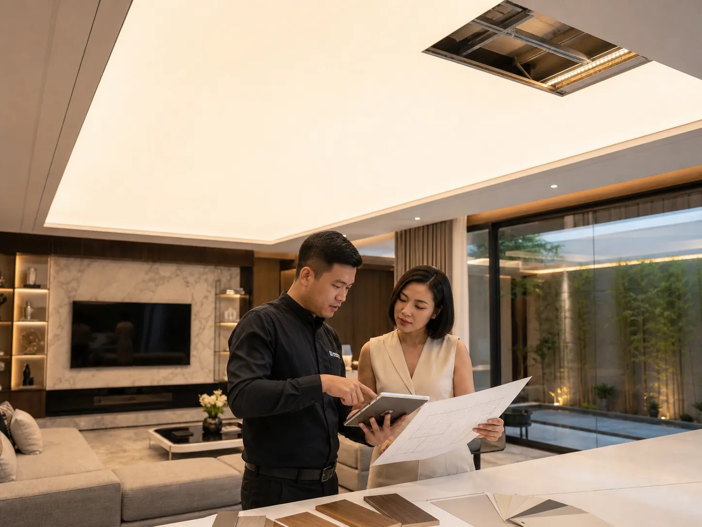 Báo giá trần xuyên sáng: Các hạng mục chi phí và cách nhận dự toán