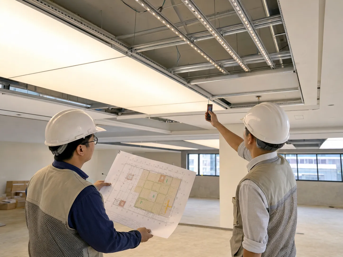 Cách bóc tách khối lượng và lập BOQ hệ trần xuyên sáng