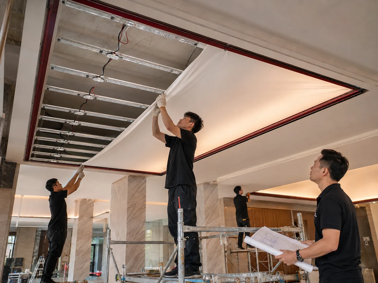 Quy trình thi công trần nhà từ tư vấn, chọn vật liệu đến nghiệm thu Quy trình thi công trần nhà từ tư vấn, chọn vật liệu đến nghiệm thu