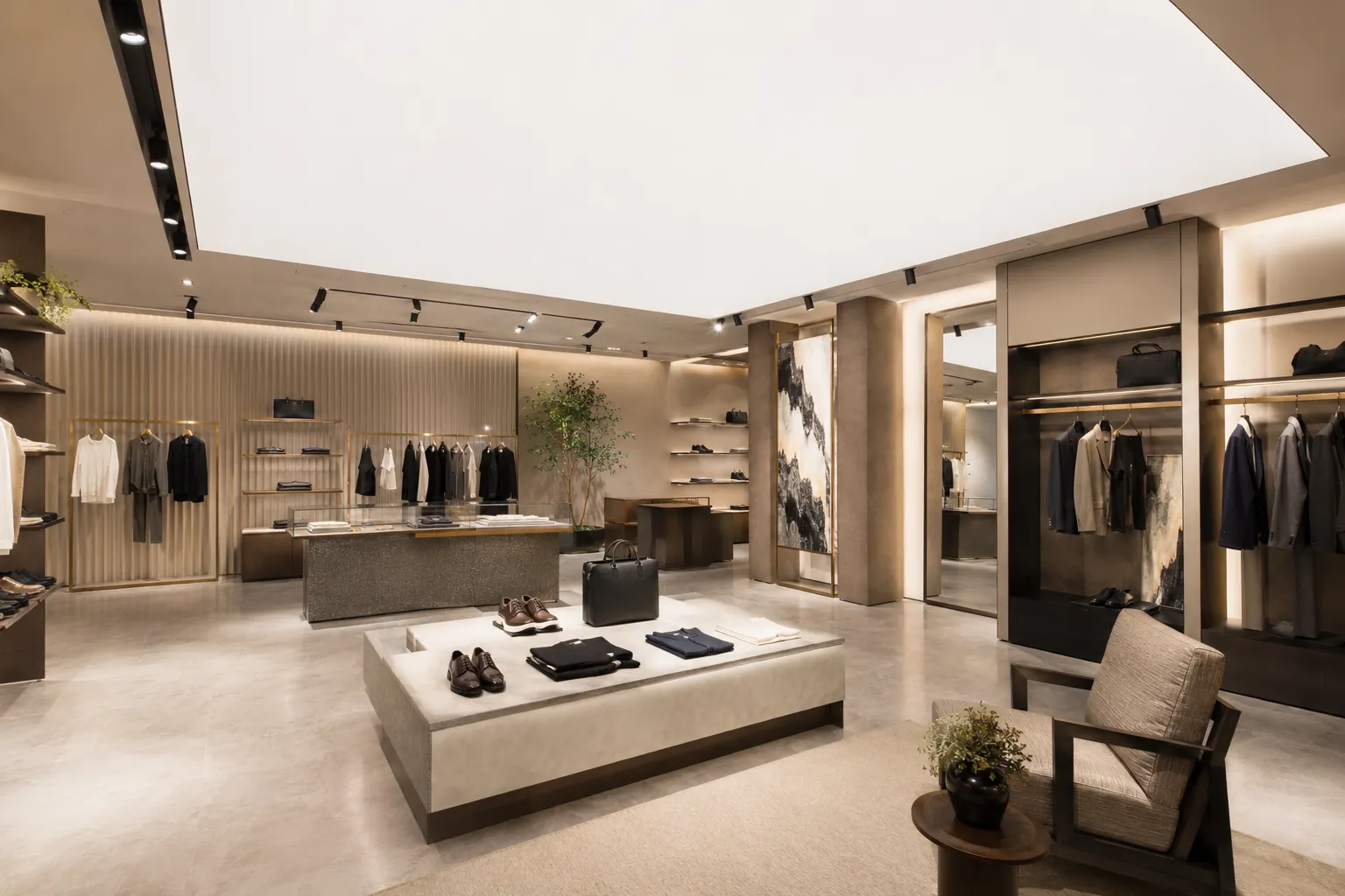 Trần xuyên sáng showroom: Kiểm soát CRI, độ rọi và điểm nhấn sản phẩm Trần xuyên sáng showroom: Kiểm soát CRI, độ rọi và điểm nhấn sản phẩm
