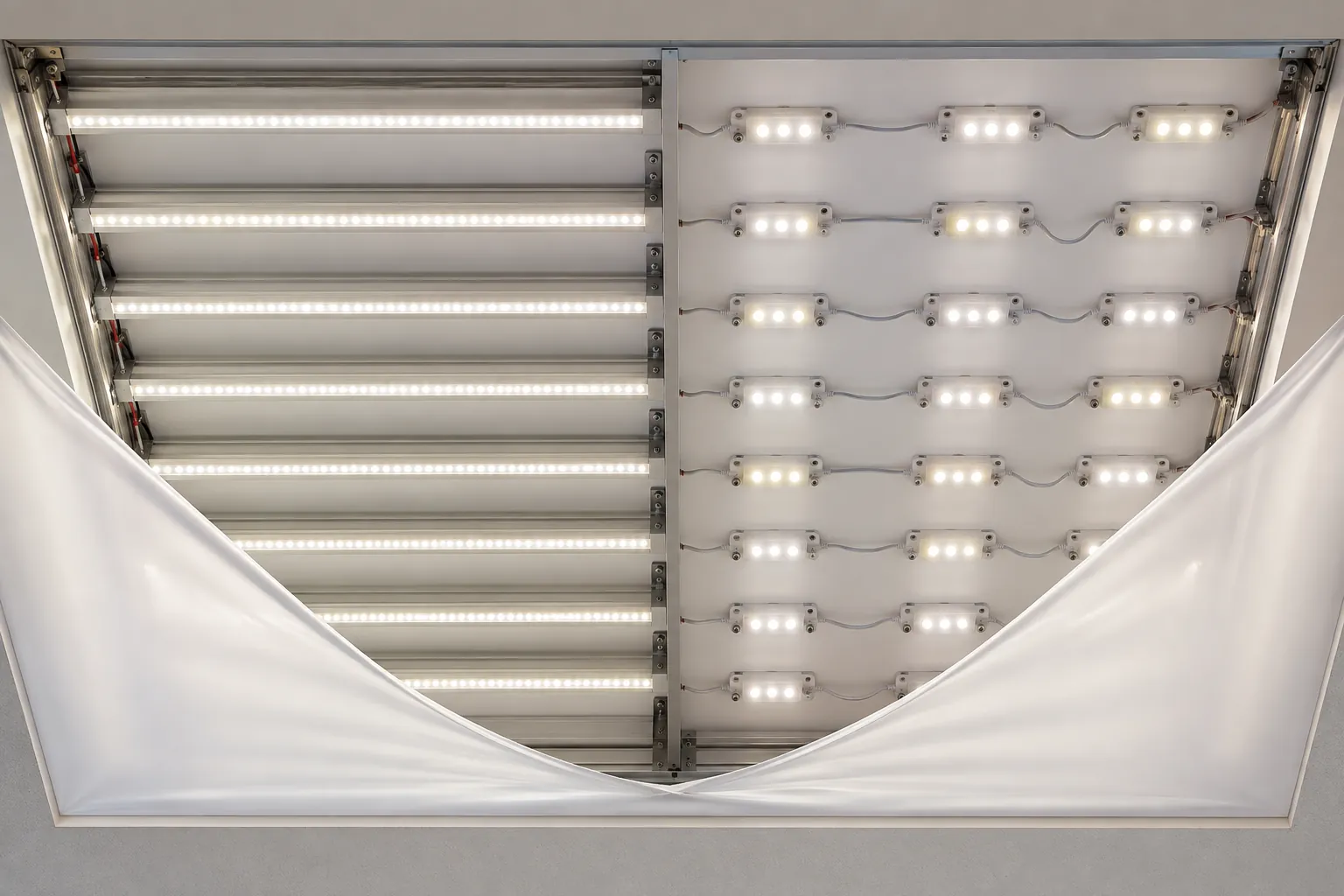 LED thanh và LED module cho trần xuyên sáng: Chọn theo chiều sâu và bảo trì