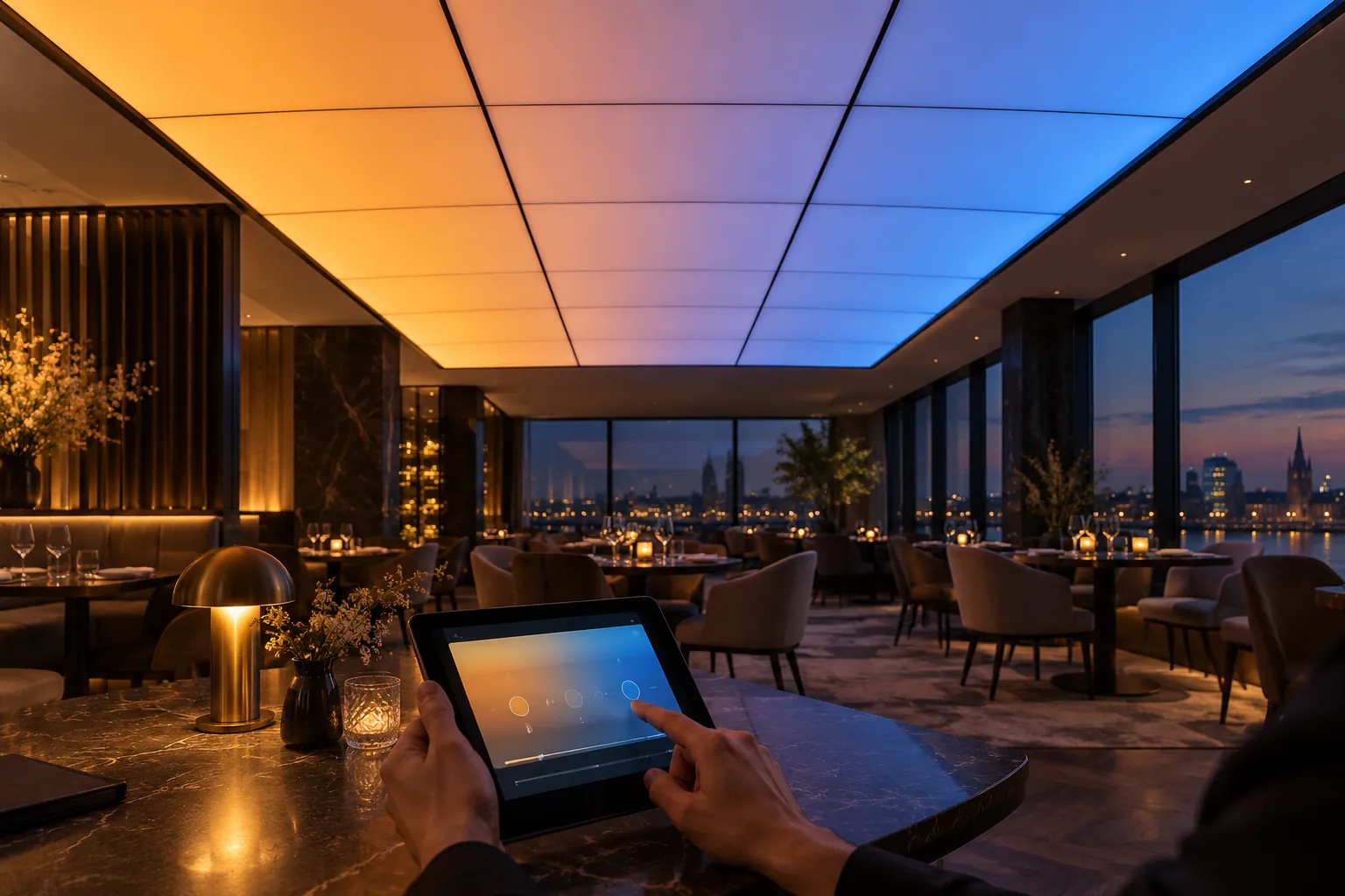 Trần xuyên sáng đổi màu RGB: Cấu hình, điều khiển và ứng dụng Trần xuyên sáng đổi màu RGB: Cấu hình, điều khiển và ứng dụng
