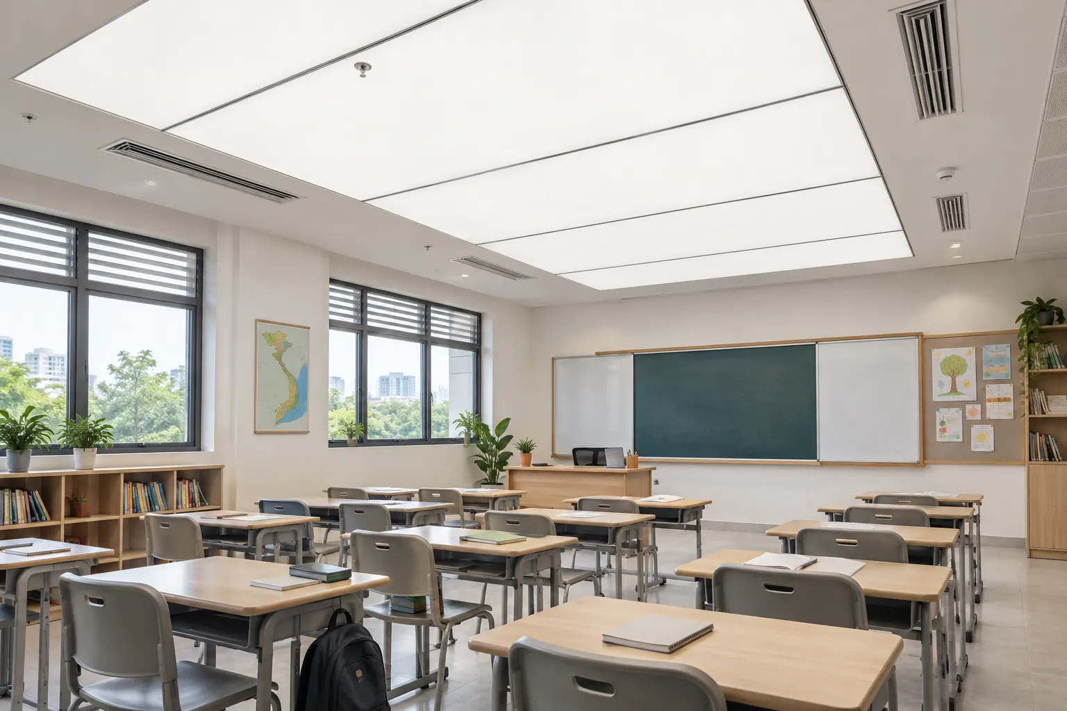 Trần xuyên sáng cho trường học và không gian giáo dục Trần xuyên sáng cho trường học và không gian giáo dục