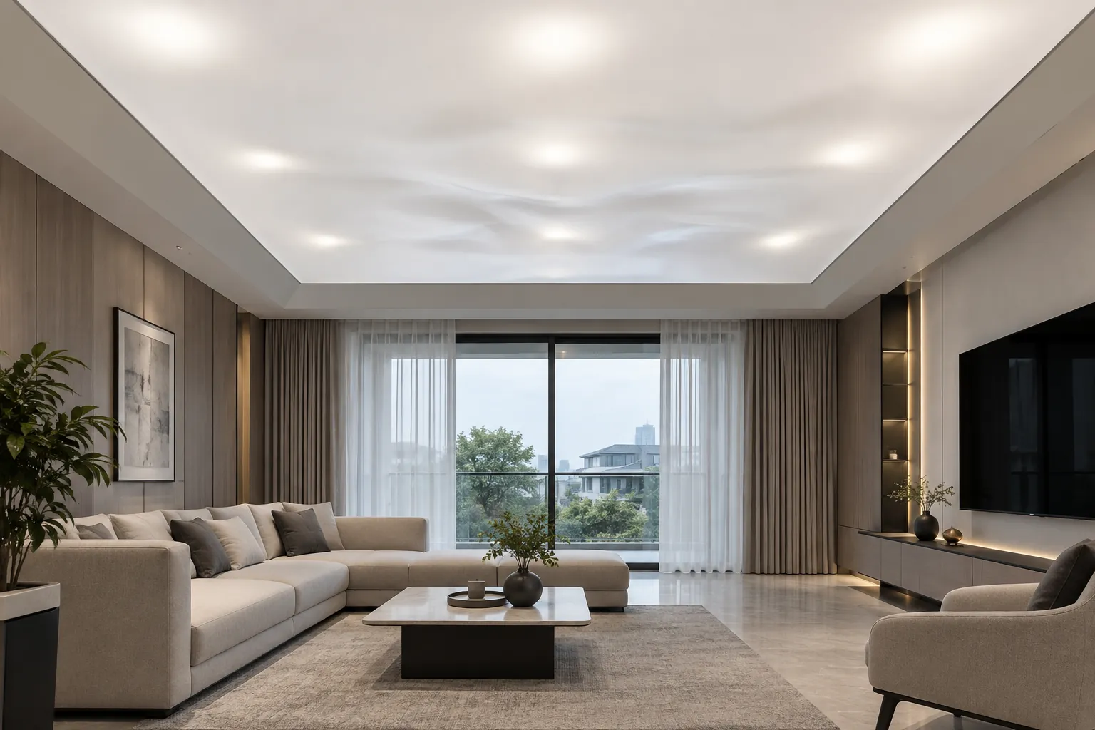 Trần xuyên sáng bị loang sáng hoặc lộ điểm LED: Nguyên nhân và hướng xử lý Trần xuyên sáng bị loang sáng hoặc lộ điểm LED: Nguyên nhân và hướng xử lý